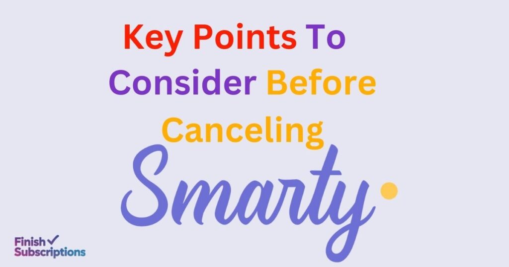 Canceling Your SmartyCashback.Com Subscription