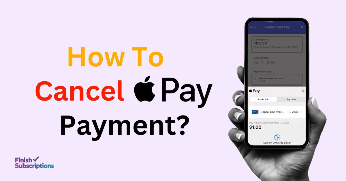 How To Cancel Apple Pay Payment